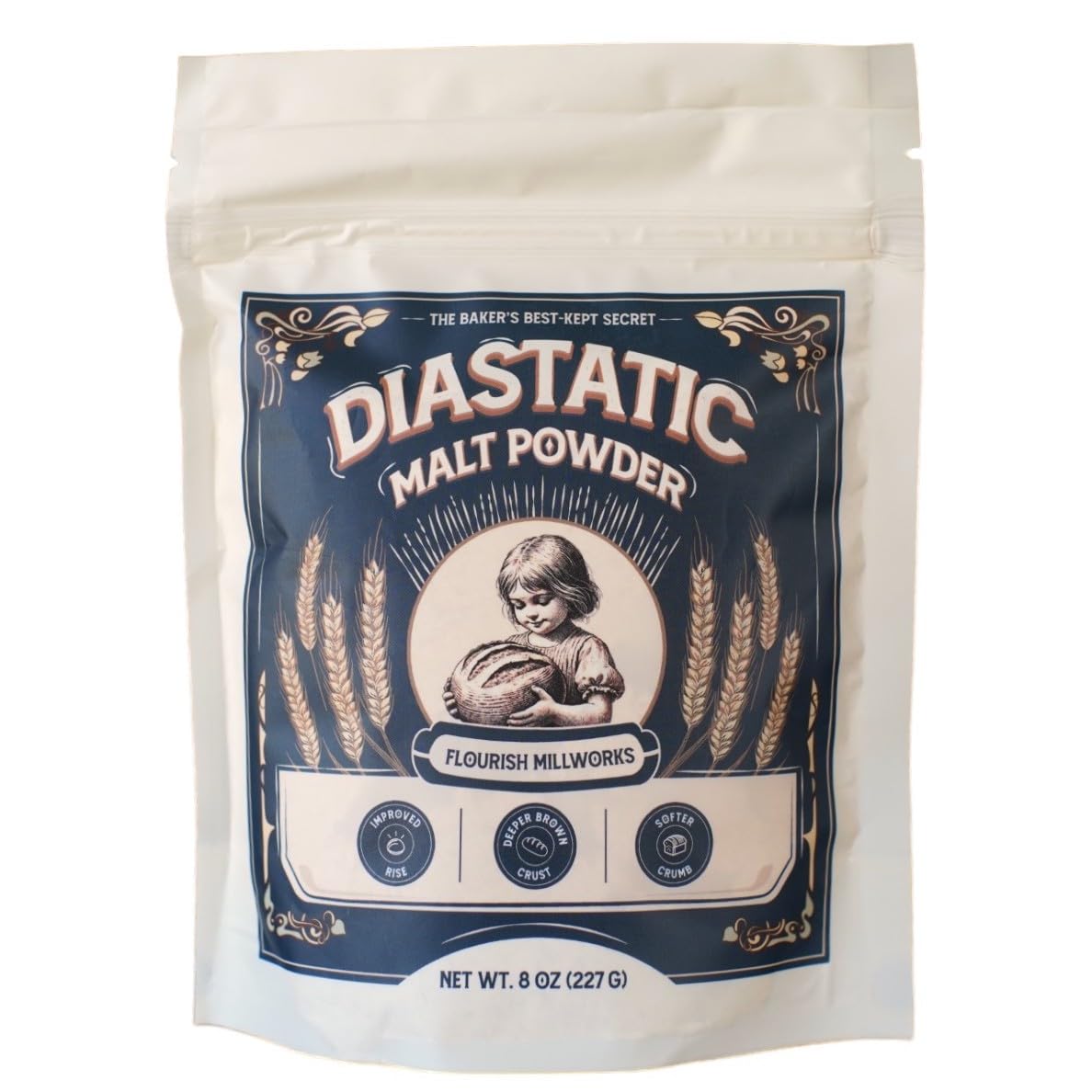 Diastatic Malt Powder, 8 oz
